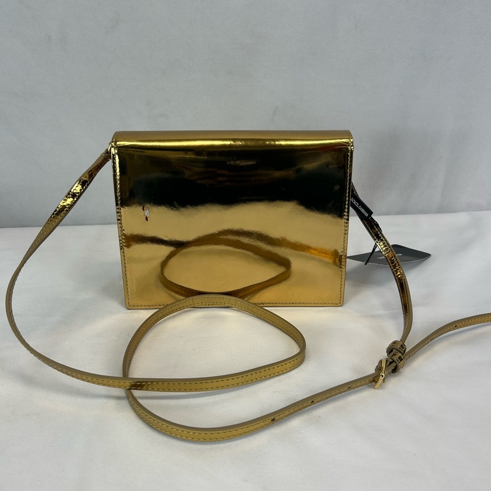 Dolce & Gabbana Gold DG Logo Crossbody Bag - Picture 4 of 12